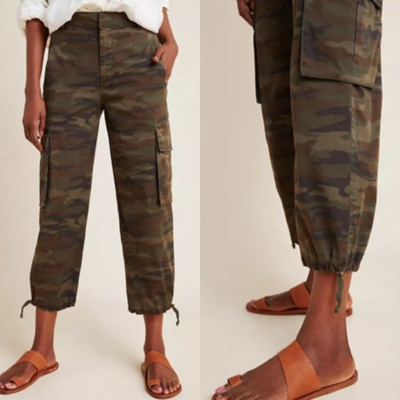 Anthropologie Pants - Anthropologie Legion Green Camouflage Cargo Pants Size 32 Sanctuary Camo High